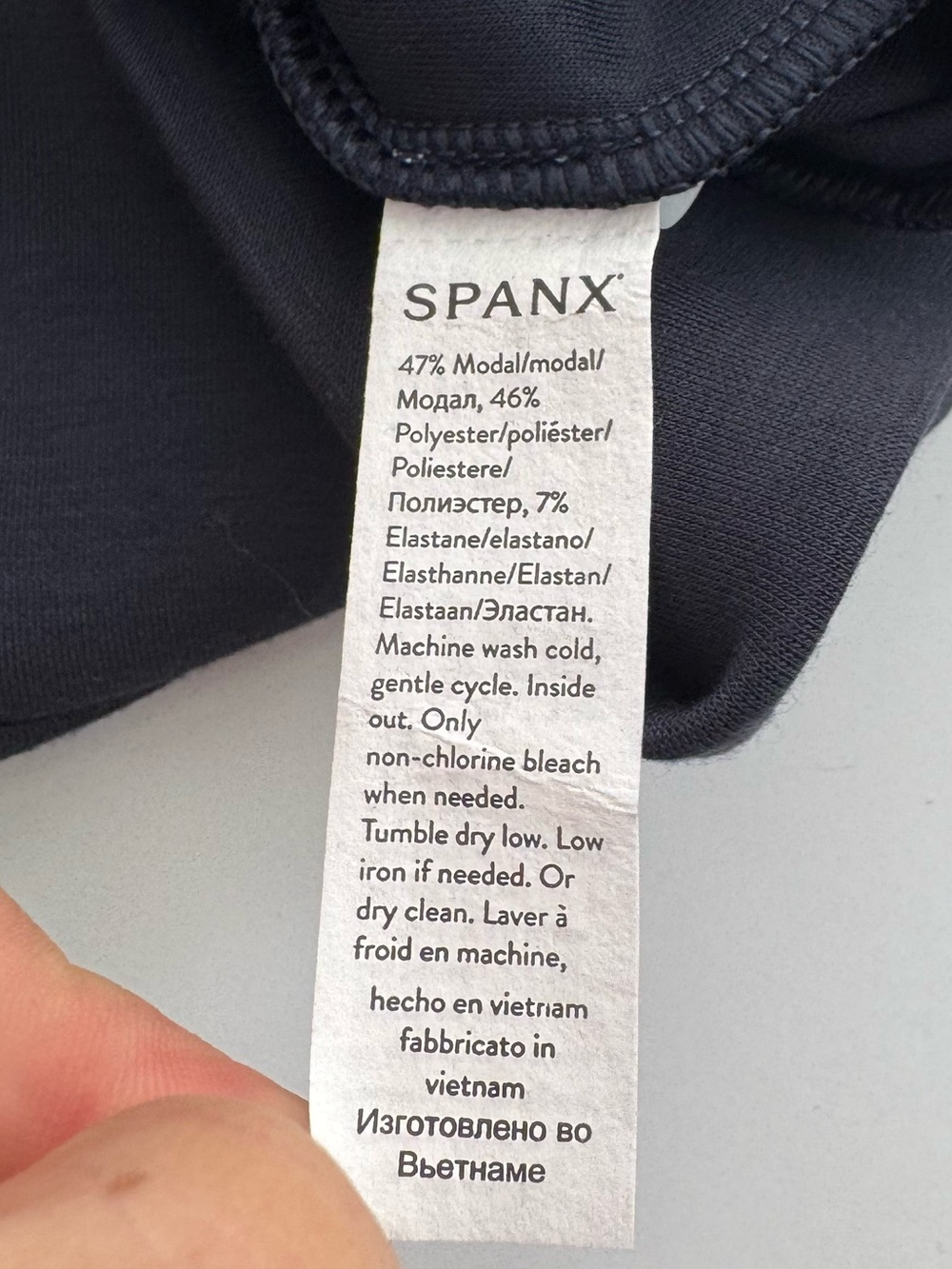 SPANX Softstreme AirEssentials Half Zip Pullover Sweatshirt Women’s L Navy NWT - Picture 7 of 13